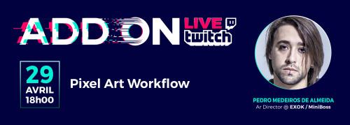 Pedro will be giving an online talk at ADDON about pixel art overflow tomorrow at 9 AM - PDT. Learn 