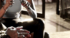 zhapata:gif request meme: anonymous asked → most attractive female character + lucifer↳ Mazikeen.