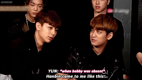hanbabi: Bobby asking questions that hit close to home+ slighty salty Yunhyeong