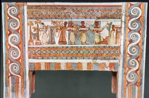 Minoan ritual after Hagia Triada sarcophagus.