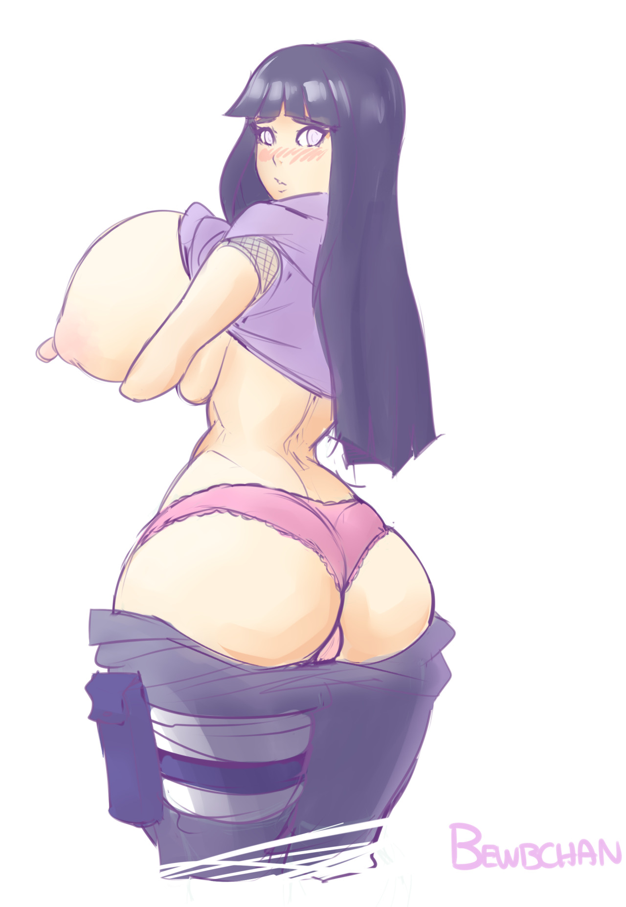 bewbchan:  Ninja milf is good milf. Quick Hinata doodle 
