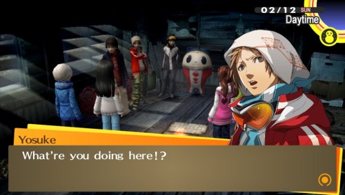 jfx:  MY FAV PART IN PERSONA 4 GOLDEN IS WHEN YOU PICK TO HANG OUT WITH THE GUYS INSTEAD OF ANY GIRL ON THE SKI TRIP AND YOU GET LOST AND EVERYONE THINKS YOURE HAVING AN ORGY IN A CABIN  