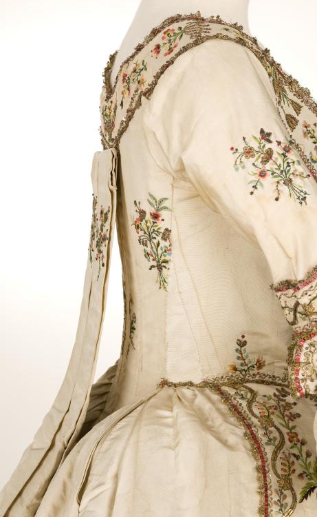 Robe à la Piémontaise ensemble, 1770-1790