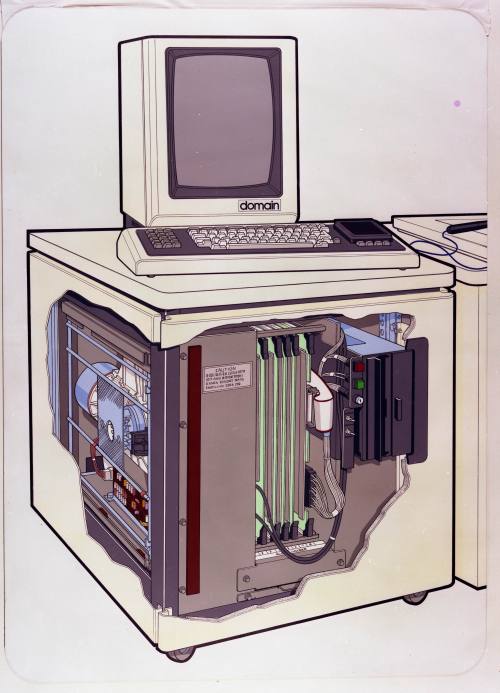 dinosaurspen:
“Apollo Domain workstation schematic, 1982.
”