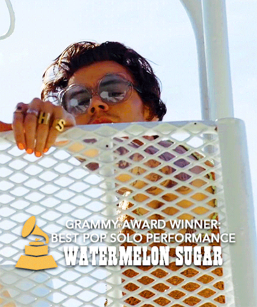 stylesnews:HARRY STYLES WINS BEST POP SOLO PERFORMANCE WITH “WATERMELON SUGAR” AT THE 63rd GRAMMY AW