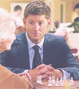 casfallsinlove:  deancas meme: nine looks  Cas, not for nothing, but the last person who looked at me like that... I got laid.  