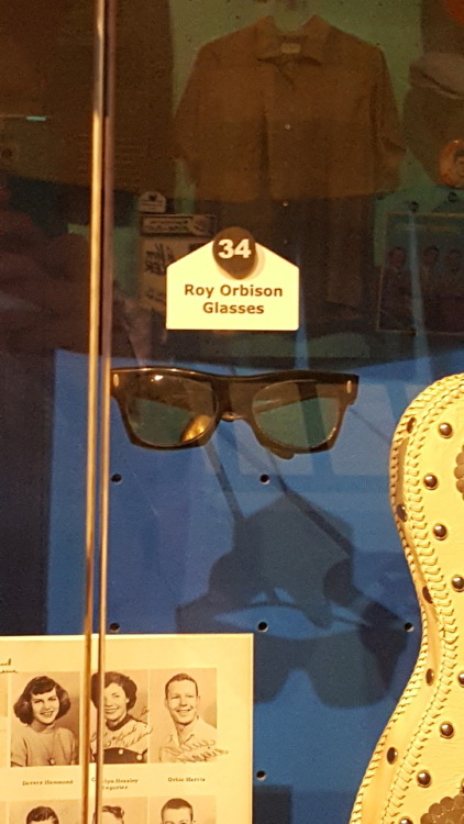 Some pictures from my trip to the Rock and Roll Hall of Fame last week, featuring Roy Orbison’s glas