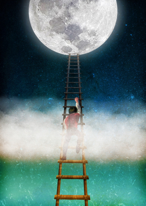 bestof-society6: ART PRINTS BY DIOGO VERISSIMO Reach for the Moon The Moon and Me Moonwal