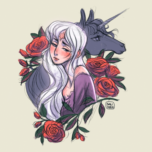 I felt like drawing a sad Lady Amalthea as a cool down sketch. I can tell you 2018 is an emotional r