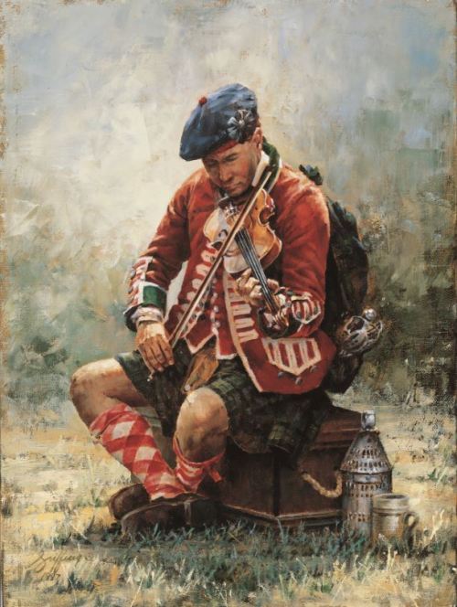 bantarleton:The artwork of Robert Griffing, portraying Scottish highlanders in North American during