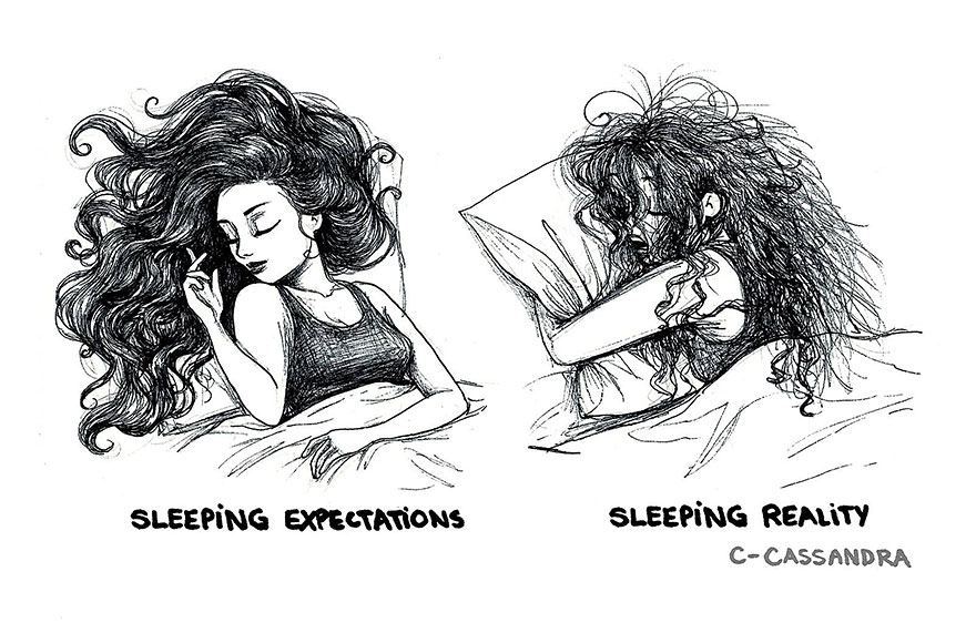 boredpanda:    Women’s Everyday Problems Illustrated By Romanian Artist   