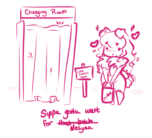 Because Reaper won’t believe me that I’m going to draw the floofThe floof will be drawn! She’s just waiting in line because Nasyaa takes too damn long