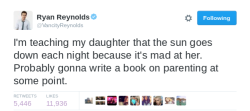 littleredrydenhood: ryan reynolds on his daughter 