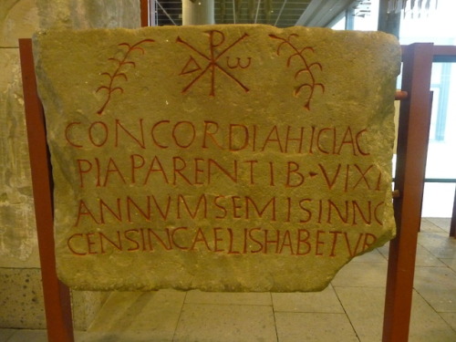 Tombstone of Corcordia, who lived only six months * Romano-Germanic museum* 4th/5th century CECologn