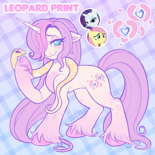 Leopard Print .Rarity X Fluttershy Fusion From My Mane 6 Fusion Chart!
