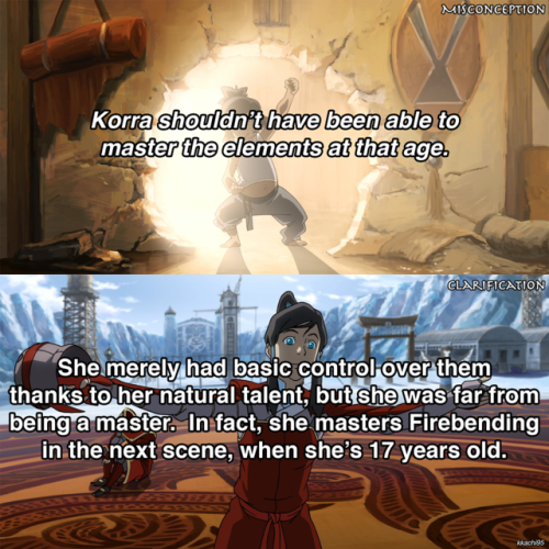 kkachi95:Some of the most common misconception / complaints I see about The Legend of Korra. TLOK 