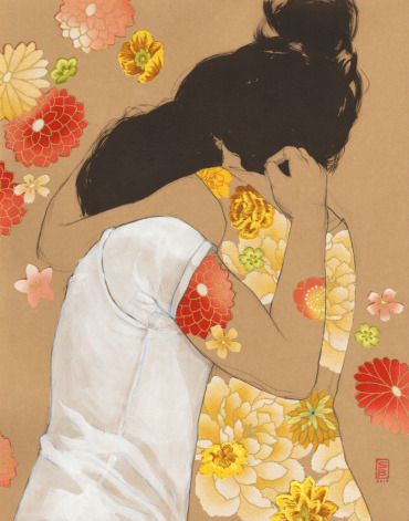 illustratosphere:   Flower girls series by Stasia Burrington Prints available on