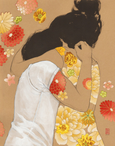 urbangeisha:  illustratosphere:  Flower girls series by Stasia Burrington Prints available on Etsy    