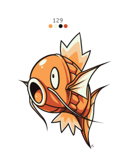 rock-bomber:  129. Magikarp by *Rock-Bomber