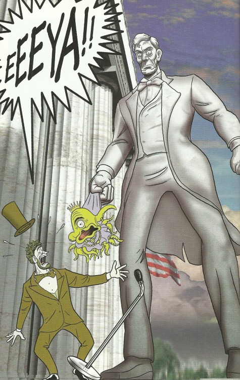 From Scott McCloud’s New Adventures Of Abraham Lincoln, Homage Comics, 1998
Comics panel of the day #17