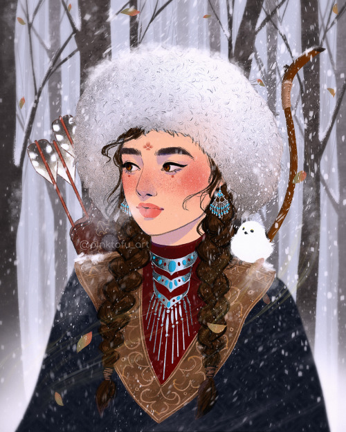 pinktofuart: new winter-y #illustration ❄️ ❄️ ❄️