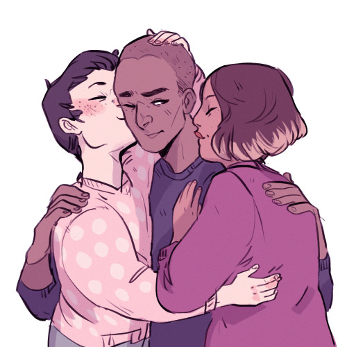 batcii:a bunch of smoochin’ amis 