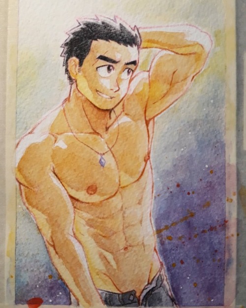 raymondoart:#worldwatercolormonth second entry. This one… was a bit experimental, I was trying out new techniques and lighting, glad it turned out good enough to post lol! Anyways IDK why but I keep accidentally make Sano look a bit larger and older,