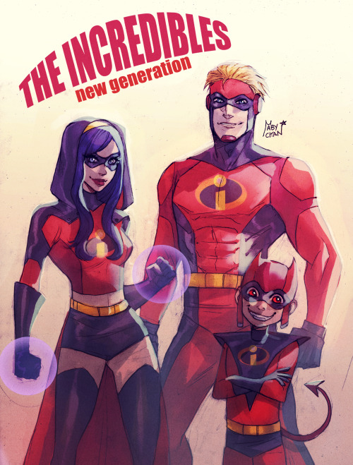 mabychan:  The Incredibles - growing up :3 Flash <3  