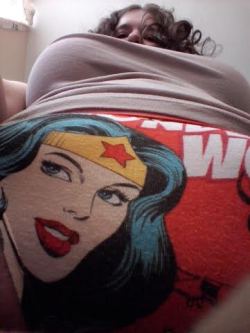 thefunkybuxom:  http://hihelloxx.tumblr.com/ Happy Saturday Shay!♥  WONDER WOMAN!!!! What an awesome shot and angle!! Thanks girl. Oh and I love the hint of your face. Love it!!!