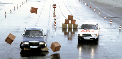 carsthatnevermadeitetc:Anti-lock braking system is 40 years old. From August 22 to 25, 1978, Mercede