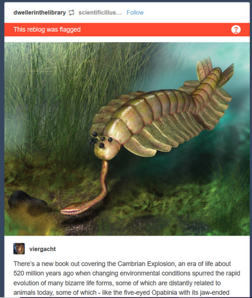 cupofsorrows:dwellerinthelibrary:From my Drafts. Dirty, dirty Opabinia.Opabinia has been extinct for