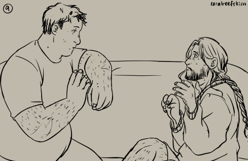 JON AND MARTIN HC: JON ACCIDENTALLY CONFESSED HIS LOVE FOR THE FIRST TIME DURING A PETTY AND SILLY ARGUMENT