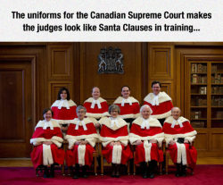 srsfunny:  Canadian Judge Or Santa Claus?http://srsfunny.tumblr.com/  Reason #43495 that Canada is better than your country.