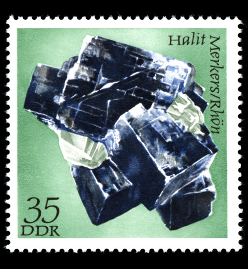 Lothar Grünewald, stamp set mineralogy, 1972. DDR / GDR. Bergakademie Freiberg. Via wikiwand