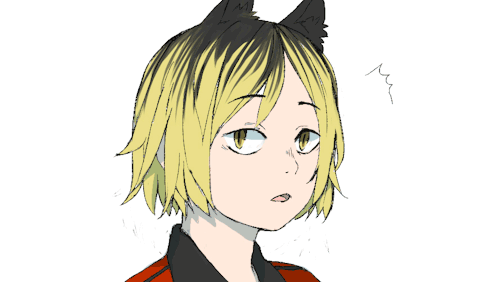 yunkiyoe:  I just really really want to pat Kenma’s head ;w;. Traced the frames from this cute gif.