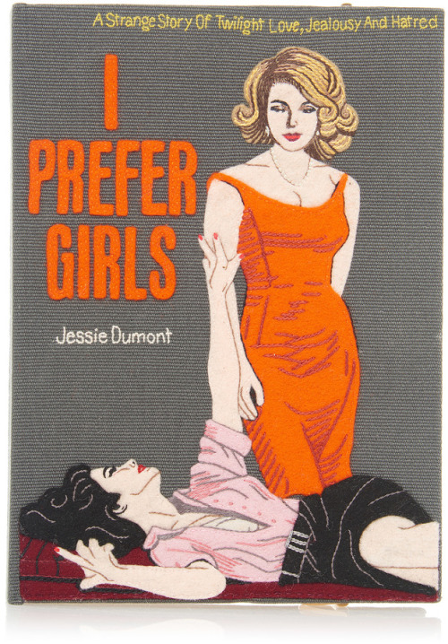 heavenhillgirl:‘I Prefer Girls’ Book Clutch by Olympia Le-Tan  Book: $0.40Book clut