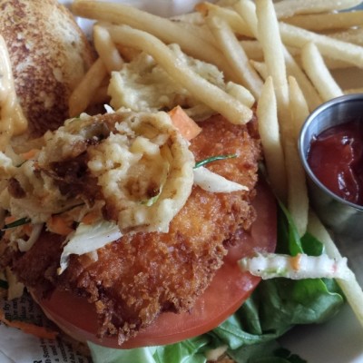 Catfish Sandwich! Yay #greatcatfish #allthetastesofnewyork #lowereastsidefoodcrawl good times on the Lower East Side! (at The Derby)