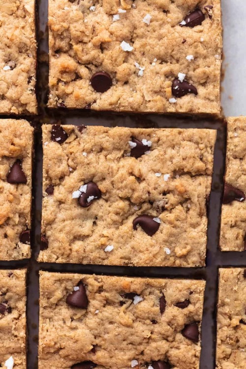 sweetoothgirl:    Peanut Butter Oatmeal Chocolate Chip Cookie Bars