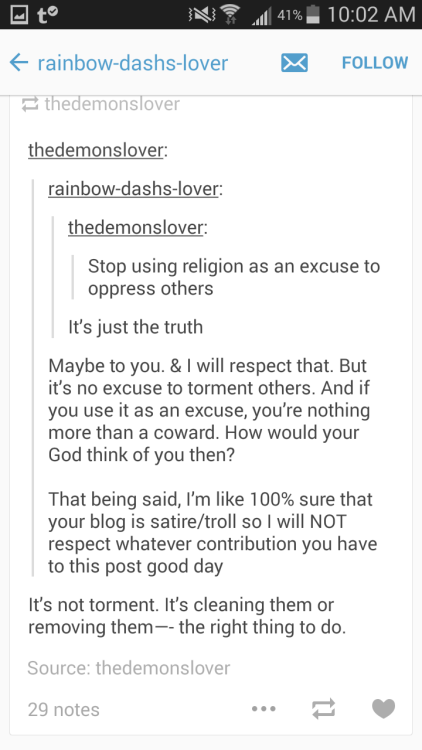 mockeryd:  sassmasterkurapika:  Everybody, please report this blog! He is continually trying to get trans members of tumblr to “fix” themselves- or commit suicide. He claims to do it in the name of God. People like this need to suck up their tears