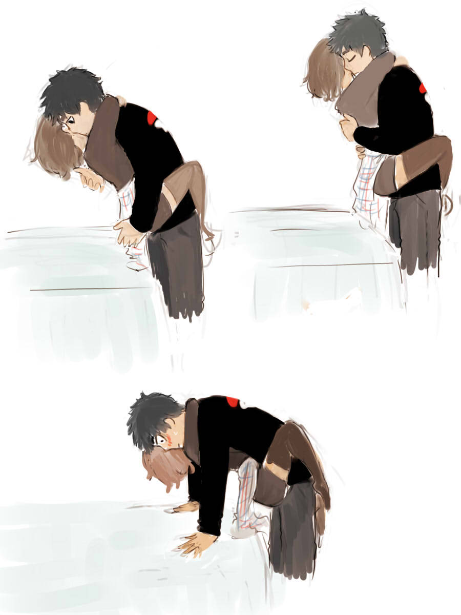 i dont know, i just wanted to draw rin hugging...