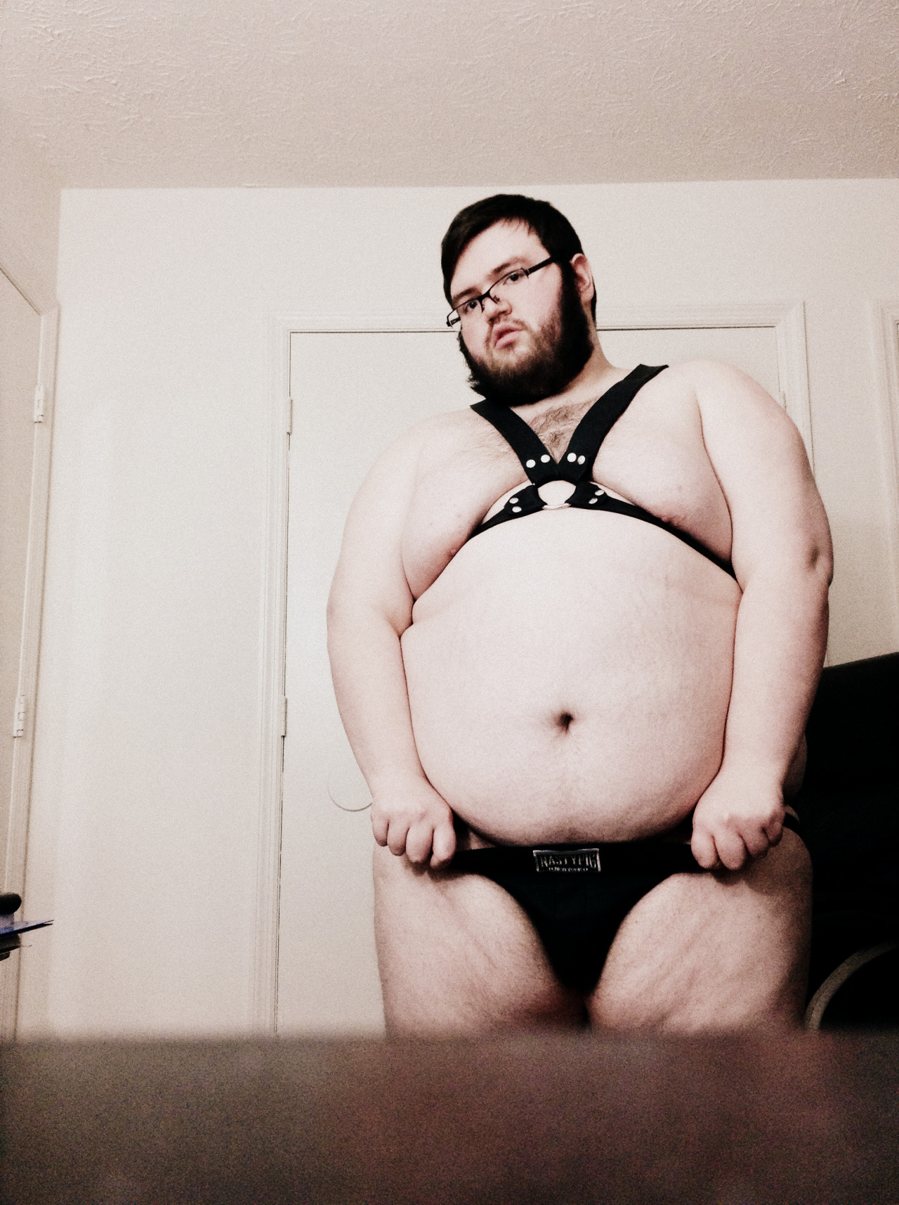 beardedbatman:  I got a leather jock.Enjoy.