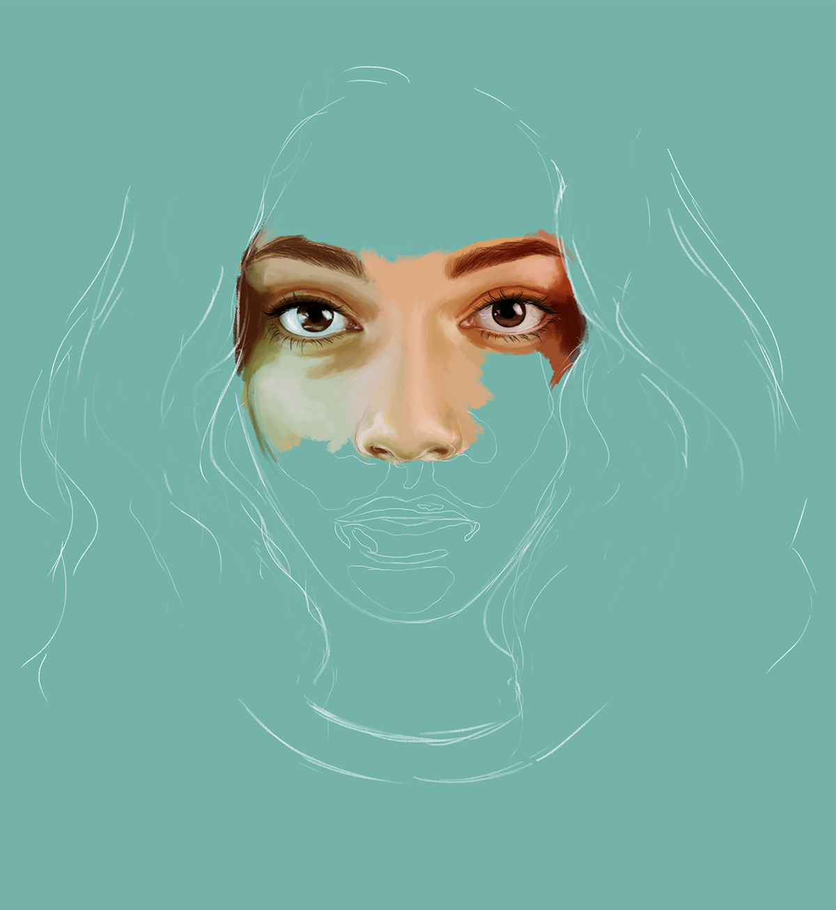drawinds:  WIP - featuring one of my contest winners, Daniela.  