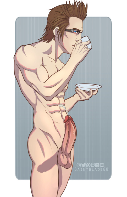 saintbladeafterdark:  Glasses-Kun chocobro. Sweet Ignis, my body isn’t ready for his DLC.