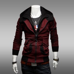 thistletyler:  truttle:  krudman:  adriofthedead:  whitepool:  shadzu:  ulzzzang:  Handsome Solid Large Pockets Double-Zip Design Polyester Hooded Spring Sweater For Men  Omgomg I thought it was going to be like ๪ but it’s like ฟ and also comes
