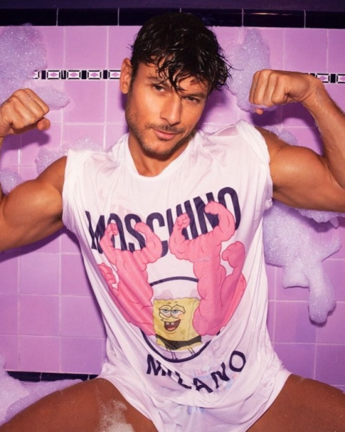 manganiello:  DANIEL GAROFALIby Cowan Whitfield for Moschino (2018)