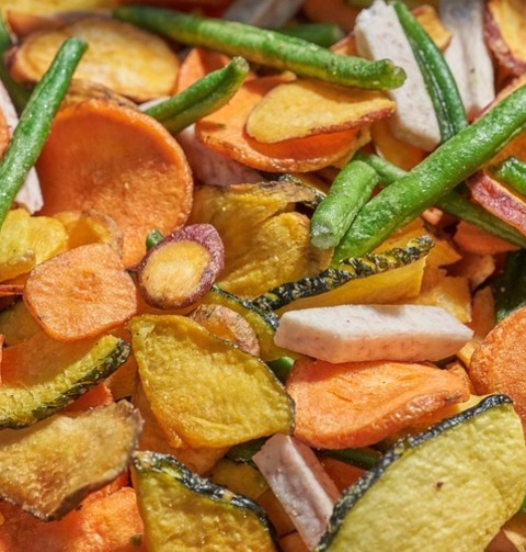 Air Fryer Carrot, String Beans And Zucchini Chips