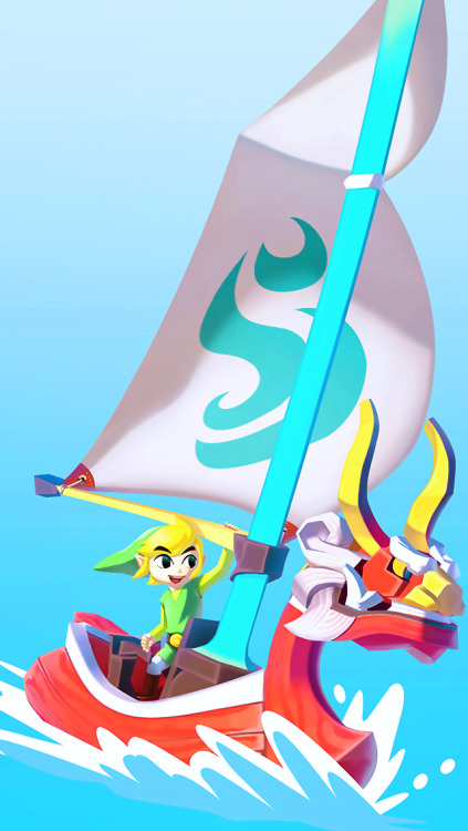 The Legend of Zelda: Wind Waker HD Characters iPhone 5 Wallpaper Backgrounds requested by anonymousN