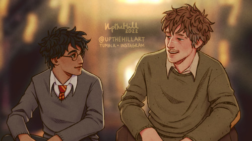 upthehillart:“Is there a name you’d like me to call you?” “Um, yes, it’s… Harry.” “Well, Harry, I th