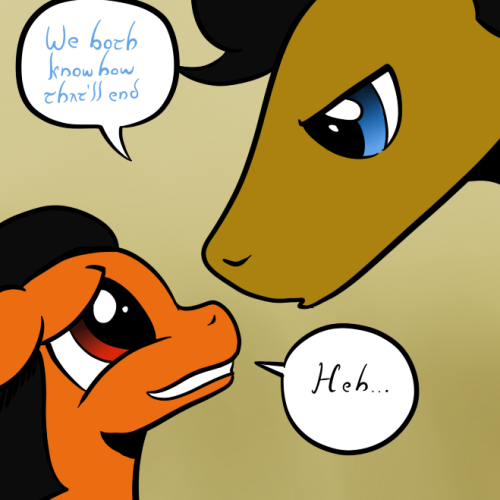 askdarkpony:  Ahm sure ah can accomodate ta yer needs. [Ask Dark - 814] Guest panel made by roro-oh-lala  Gosh, look what lil’ guy has grown! ^w^ 