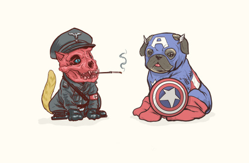 theinturnetexplorer: DOTMU: Dogs of the Marvel Universe 